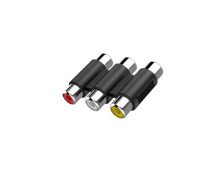 Hama Video-adapter, 3 RCA vrouwelijke stekkers - 3 RCA vrouwelijke stekkers