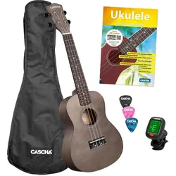 Cascha Konzert-Ukulelen-Set (Konzert), Ukulele, Schwarz