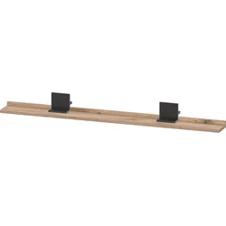 Duravit Sivida Ablage, Halterung Diamantschwarz Matt, 1200x115x35mm, SV74340BD550000, Farbe: Eiche Marmoriert
