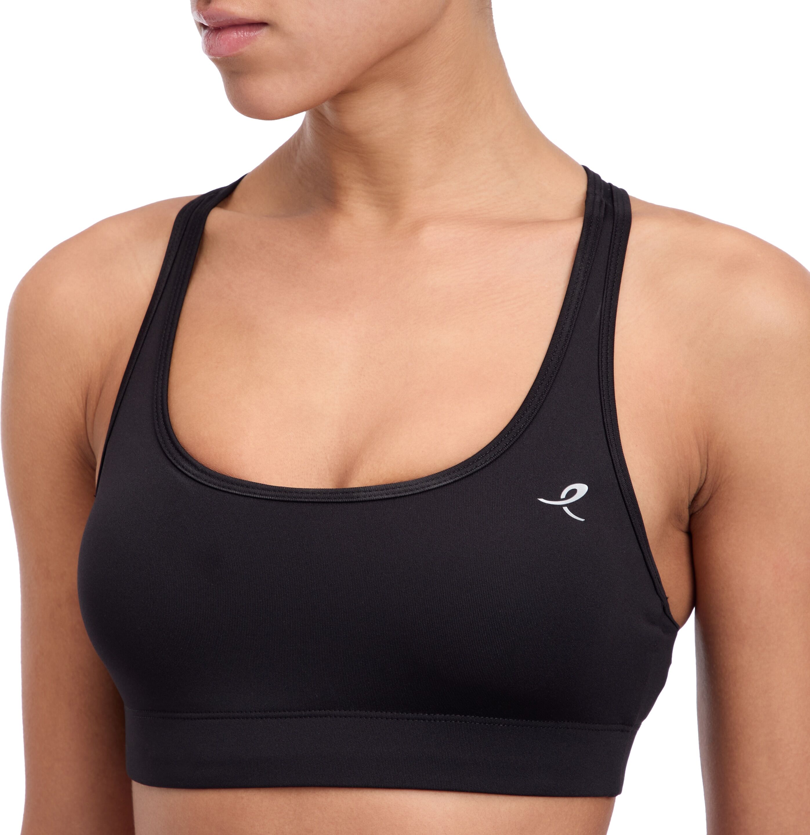 Sport-BH ENERGETICS "DA.-SPORT-BH KARINA W", Damen, Gr. XL, N-Gr, schwarz, Obermaterial: 88% Polyester, 12% Elasthan, BHs Sport-BH, für leichte Aktivitäten und Yoga, mit DRY PLUS Technologie schwarz XL, N-Gr