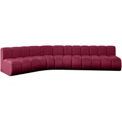 ECKSOFA modulares Sofa Montra-L2 - 381x174x70 cm Bordeauxrot