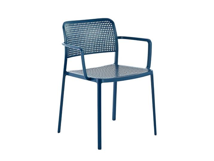 KARTELL set de 2 fauteuils AUDREY (Bleu - aluminium / polypropylène)