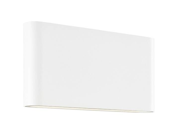 Brilliant Aussenwandleuchte Welbie, Weiß, Metall, Glas, 2.9x17.5x9 cm, Up- & Downlight, Lampen & Leuchten, Außenbeleuchtung, Außenleuchten
