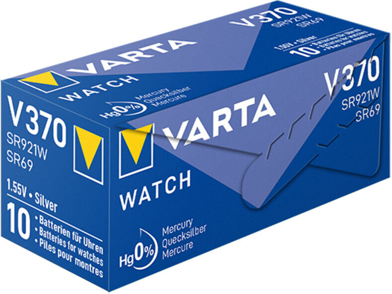 Cons.Varta Uhren-Batterie 1,55V/30mAh/Silber V 370 Stk.1 (00370101111)