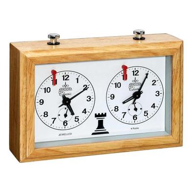 Philos 4680 - Schachuhr Aradora, mechanisch, Holzgehäuse