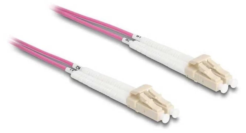 Delock glasvezelkabel LC Duplex naar LC Duplex, multimode OM4, 5 meter