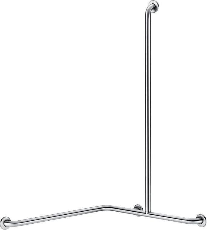 Delabie DUHA manchet met horizontale afvoer rechts D32mm verchroomd voor zitting