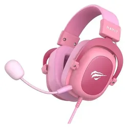 Havit H2002D gaming headphones (pink) (Kabelgebunden), Gaming Headset, Rosa, Pink