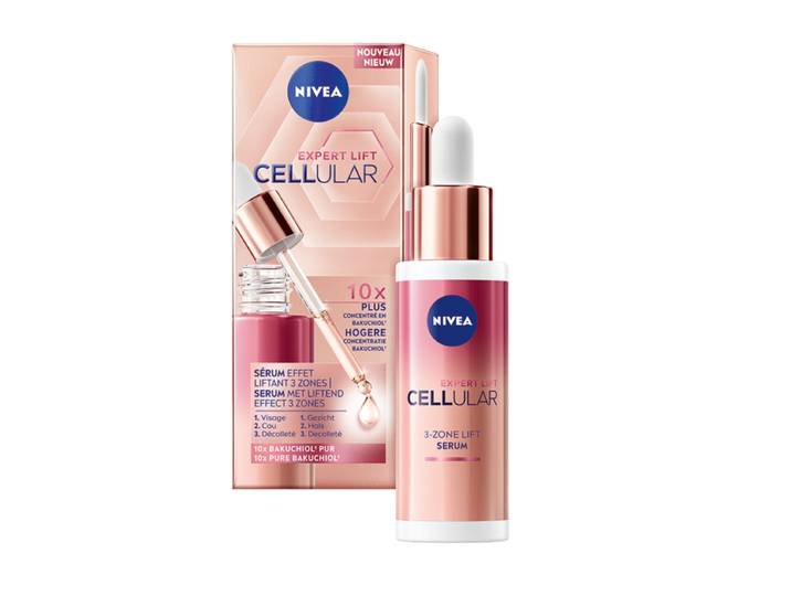 NIVEA Cellular Expert Lift Bakuchiol Serum Gezicht - Skincare voor alle huidtypen - Liftend effect - Gezichtsserum - Alternatief voor Retinol - 30 ml