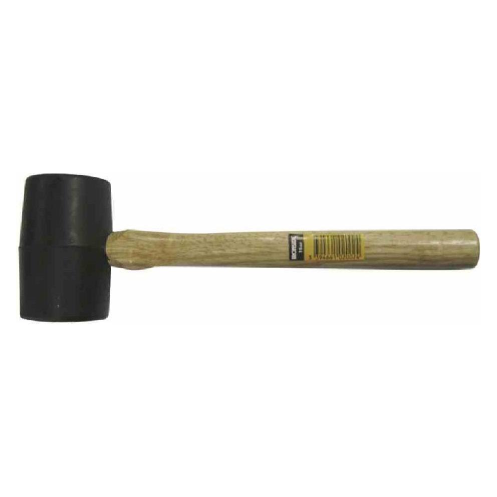 Ironside Gummihammer 450 g mit Holzstiel, 1 Stück, 102002 (450 g) (102002)