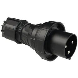 PCE 043-6xs CEE-Stecker 125A 3p 6h IP67 POWER TWIST schwarz 0436xs