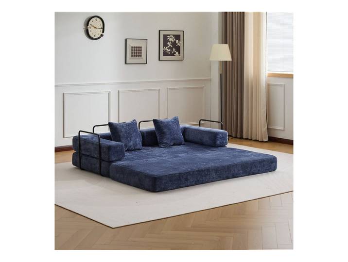 Vankel Loungesofa 4-in-1 Wohnzimmers sofa mit Schlaffunktion – faltbares Sofa, Platzsparendes Design für kleine Räume – Sofa, Liege und Bett in einem