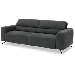 Musterring Sofa MR 260 Leder Grau Graphit