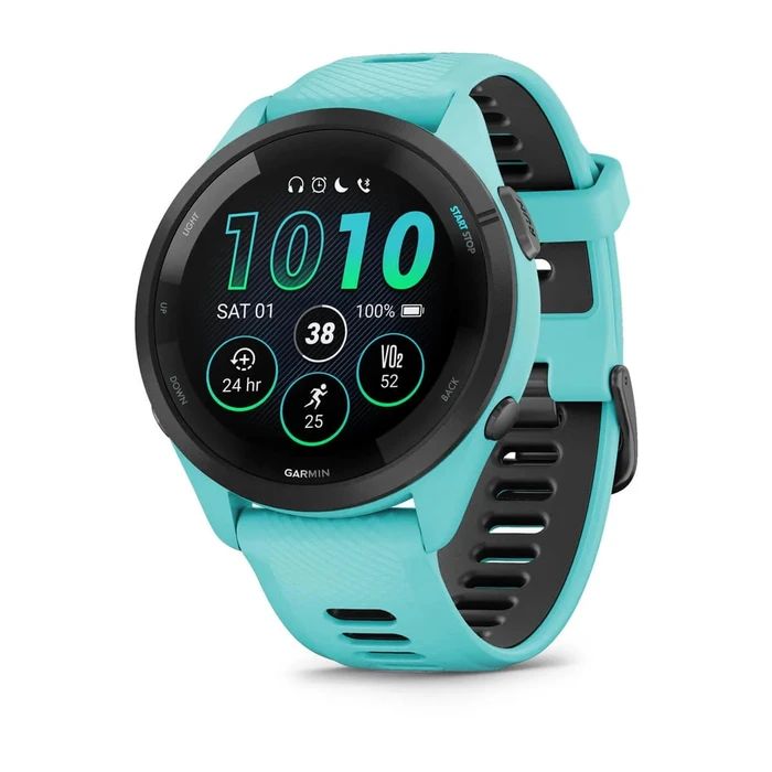 GARMIN Forerunner 265 Fitnesstracker türkisblau, schwarz