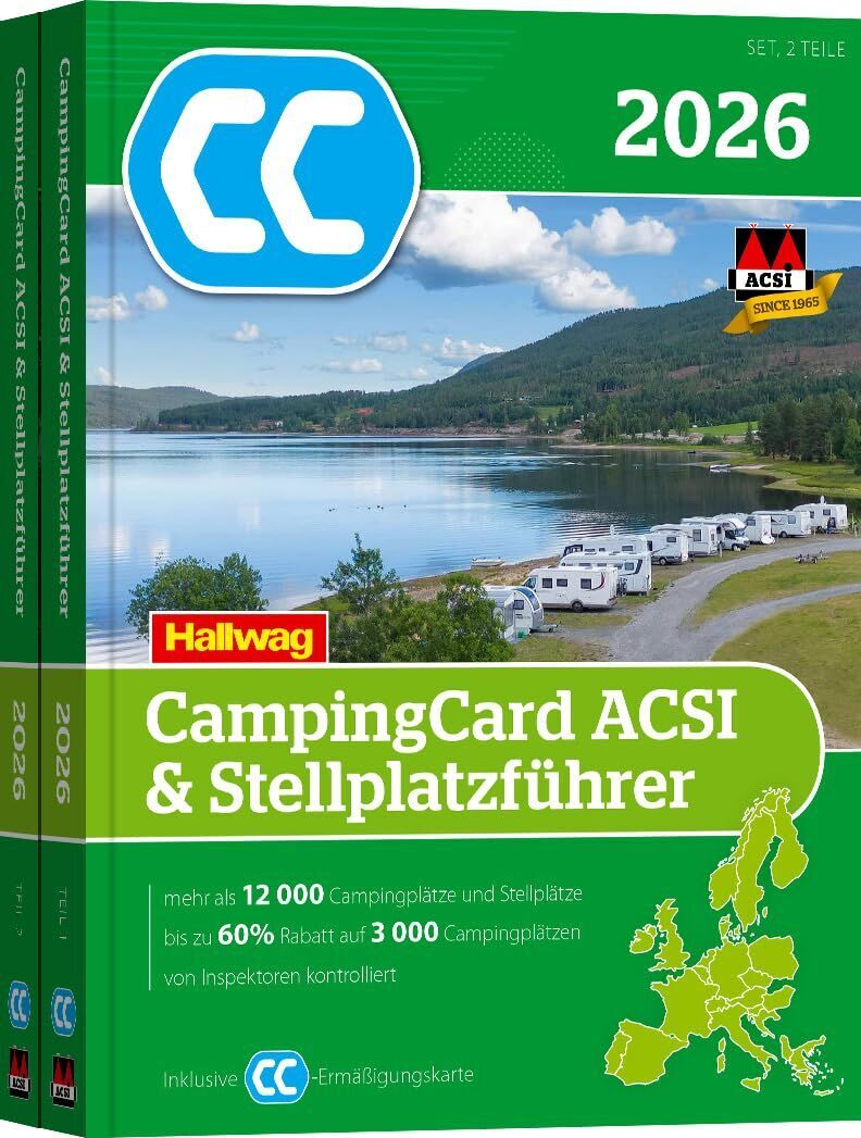 ACSI CampingCard & Stellplatzführer 2026 - Preis vom 13.10.2026 19:28:25 h
