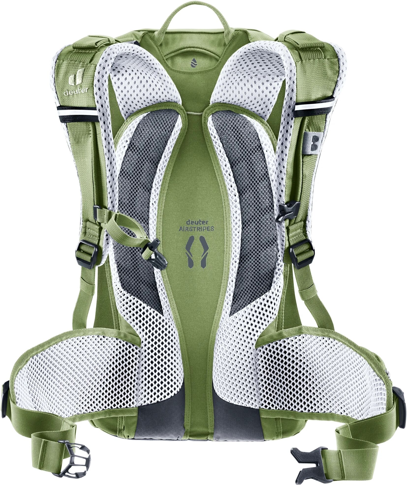Fahrradrucksack DEUTER "Trans Alpine 28 SL", grün (mineral, grove), Rucksäcke, Damen, B/H/T: 27cm x 52cm x 22cm, Obermaterial: 100% Polyamid, Fahrradrucksack, mit unterteilbarem Hauptfach, wasserabweisend, windabweisend, B:27cm H:52cm T:22cm mineral, grov