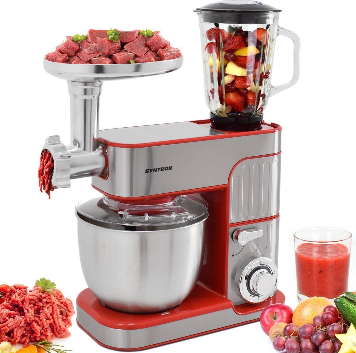 5,5 l Küchenmaschine Zosma mit Fleischwolf | Mixer | Teigknetmaschine