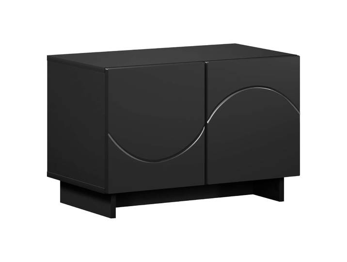 Vidaxl Tv Stand 60 X 34.5 X 40 Cm Black Engineered Wood