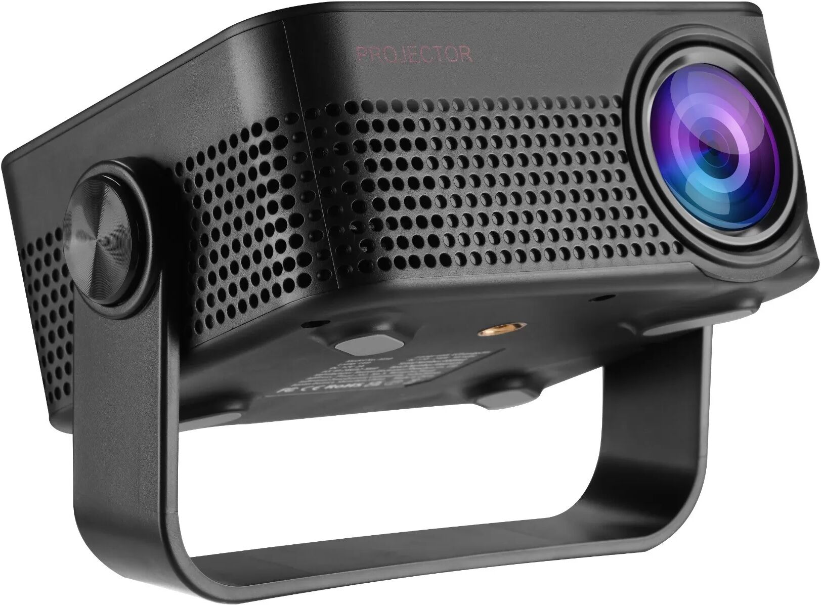 INF Projecteur Portable Maison avec 3D & WiFi, Support 1080P, Connectivité HDMI/USB/TF Le noir