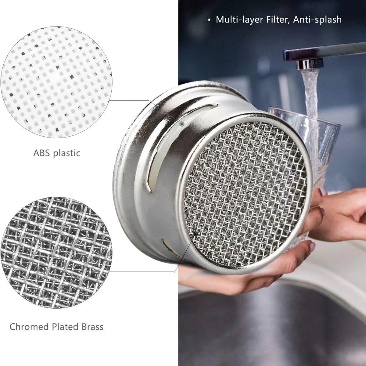 INF M24 Strahlregler für Wasserhahn, 3er-Pack