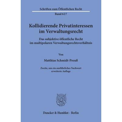 Kollidierende Privatinteressen im Verwaltungsrecht., Gebundene Ausgabe von Sinclair B. Ferguson, 3L Verlag, 978-3-428-11906-6