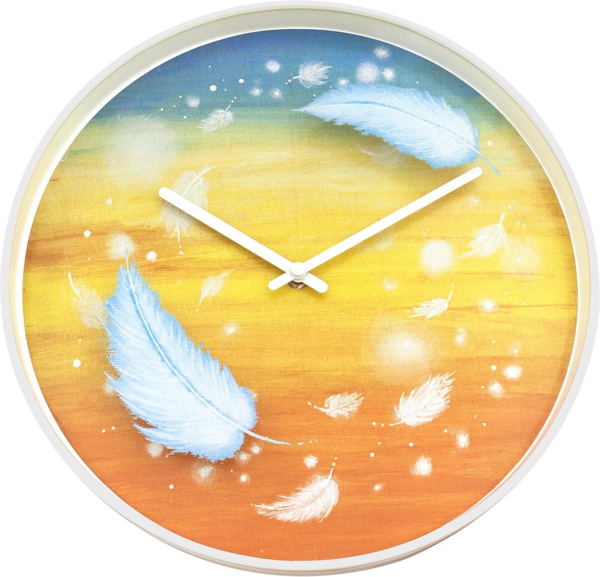 NeXtime Feathers Wandklok - Multicolor - 30 cm - Stil
