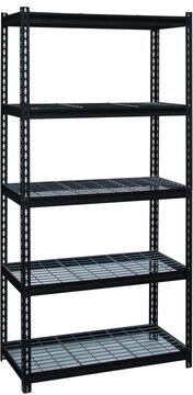 Iron Horse Wire Shelving Assorted Sizes 4 and 5 Shelf in Black
