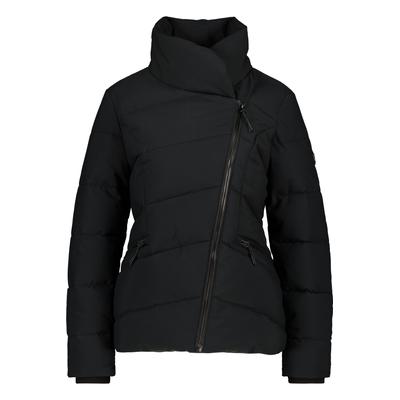 Winterjacke ALIFE & KICKIN "Damen NellAK A Winterjacke, Jacke", Damen, Gr. XS, schwarz, 100% Polyester, normal hüftlang, Rippbündchen, Jacken Winterjacke, Figurbetont mit schrägem Reißverschluss und hohem gefütterten Kragen