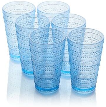 "Certified International Santa Fe Set of 6 Acrylic Ice Tea Glass 22 oz - 3.75""W x 3.75""D x 6.25""H"