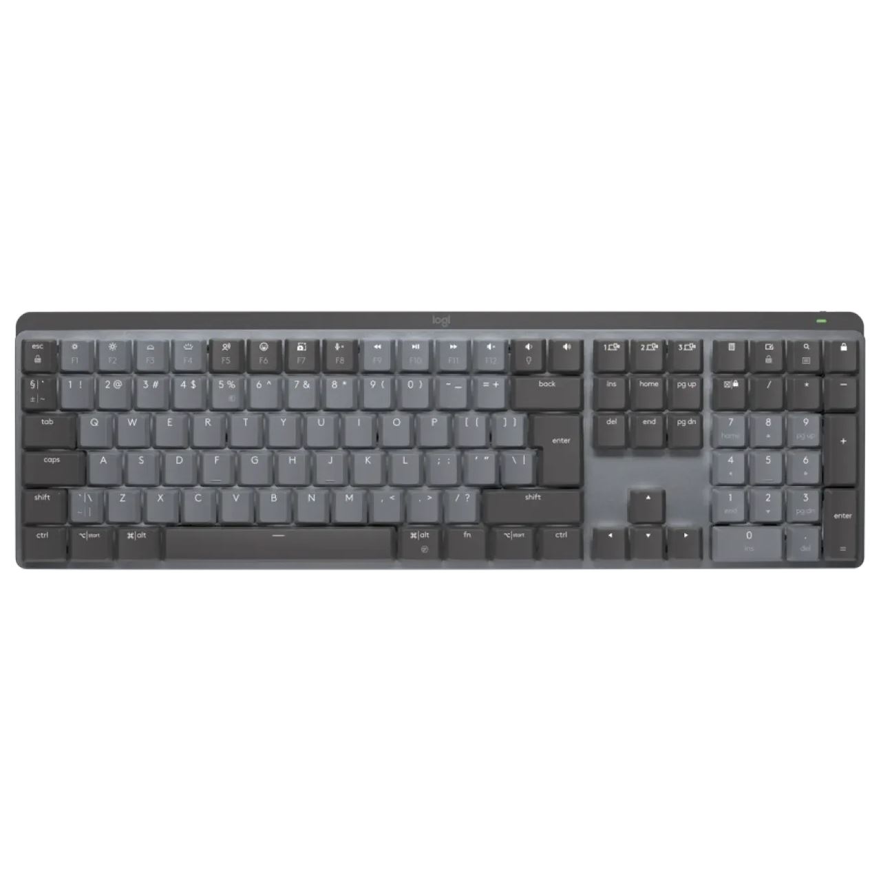 Logitech MX Mechanical Wireless Illuminated Performance Keyboard (US) INTL - 2,4GHZ/BT - N/A - EMEA - TACTILE grau