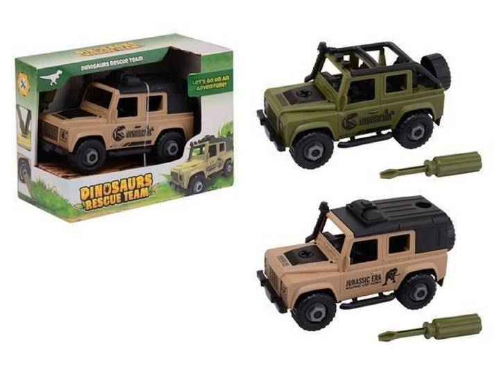 Jungle terrein auto 1/43 - Interactief model - 10 cm
