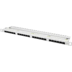 Lanberg PPU6-0024-S Patch Panel 0.5U, Server Zubehör, Grau