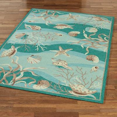 Kas Oriental Rugs / Exclusives "Hidden Treasures II Rectangle Rug Teal, 2'3"" x 3'9"", Teal"