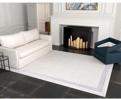 Silver Orchid Monel Sleek Contemporary Rug