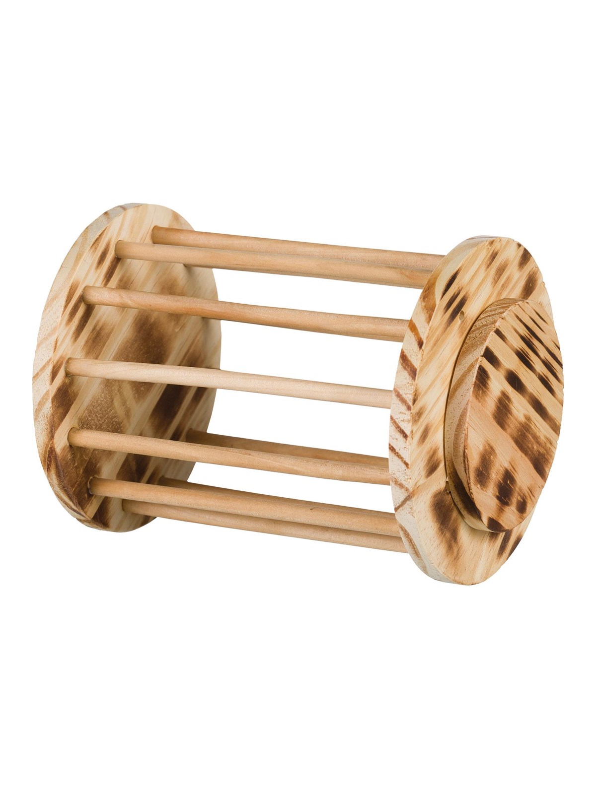 Trixie Hay manger with lid wood/flamed ø 15 × 19 cm
