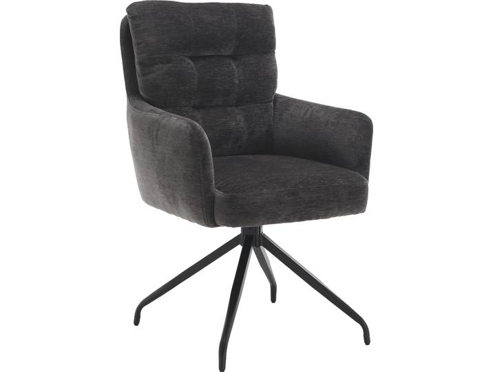 Esszimmerstuhl HOME AFFAIRE Sant Tropez , grau (anthrazit, schwarz, anthrazit), B:60cm H:92cm T:67cm, Stühle, Esszimmerstuhl
