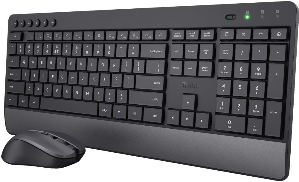 Tastiera e mouse Trust 24530 TREZO Black e Gray