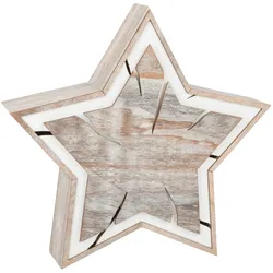 small foot, Weihnachtsbeleuchtung, Leuchtstern Baumscheiben-Design