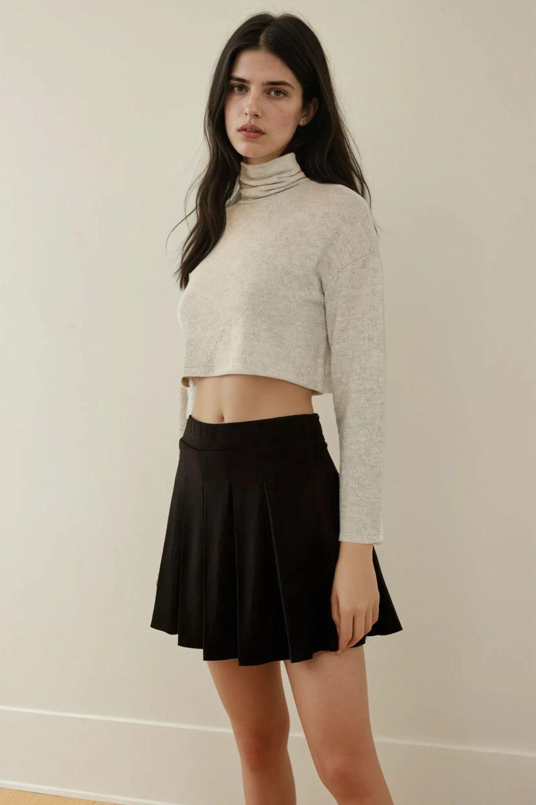 Falten Mini-Shorts
