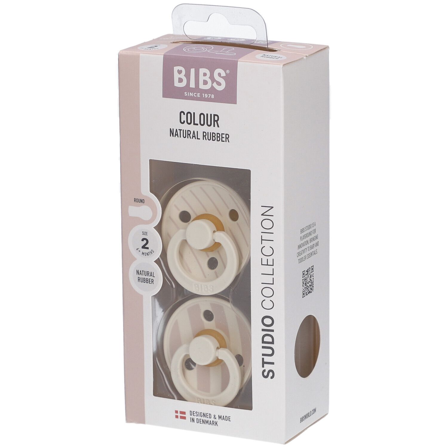 Bibs 2 - Studio Duo Pin Vanilla St Sauger