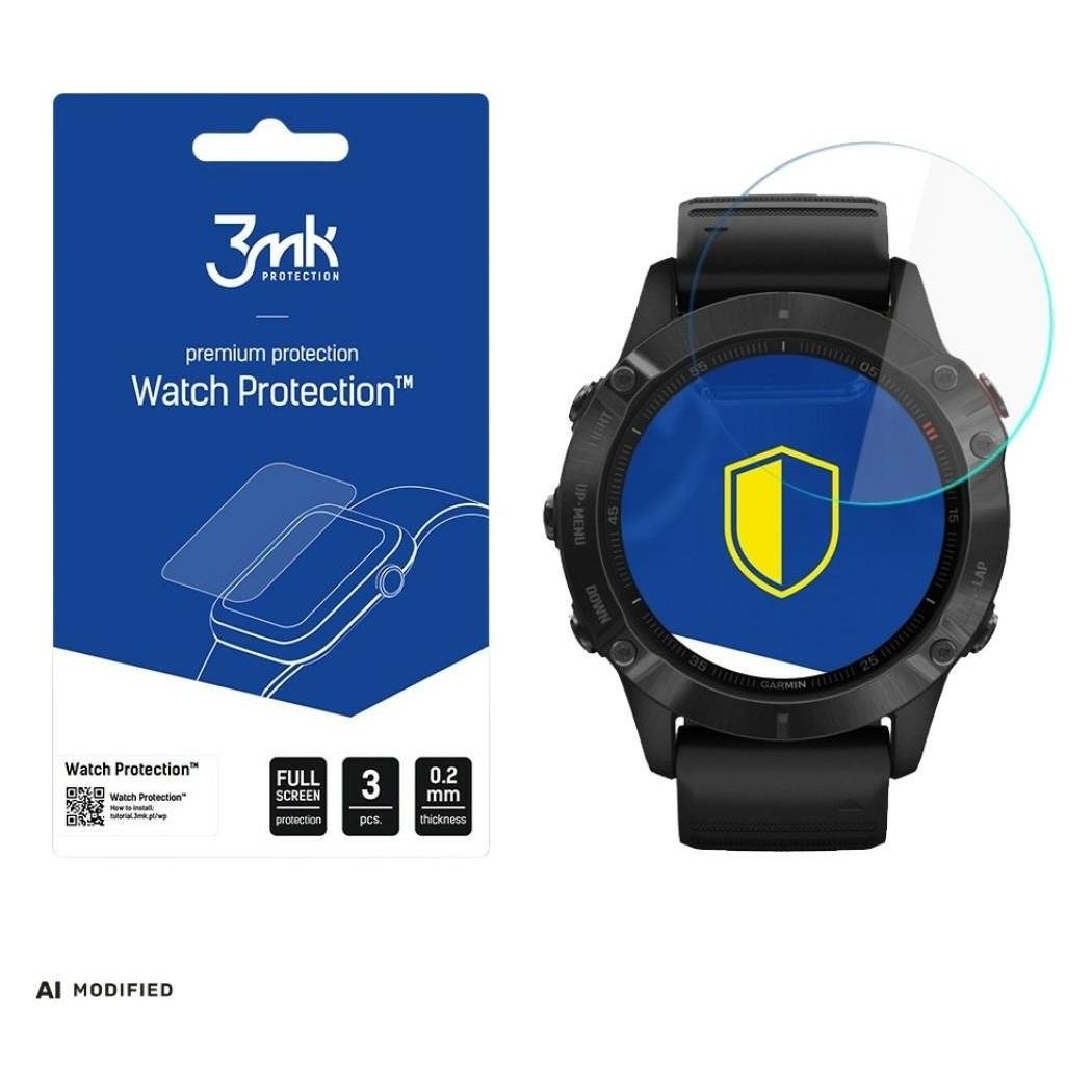 3MK Garmin Fenix 6 Pro - Watch Protection? v. FlexibleGlass Lite (3mk Watch Protection FlexibleGlass(98)-0)