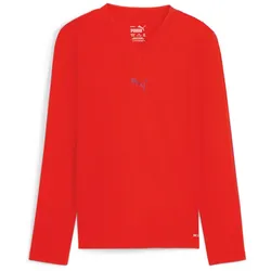 PUMA teamGOAL Baselayer Langarmshirt Kinder 01 - PUMA red/fast red 152