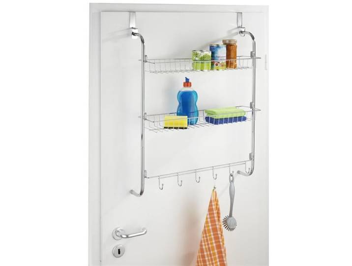 Etagère de porte 2 paniers et accroche-torchons Wenko by Maximex