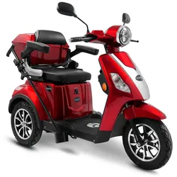 Rolektro, E-Trike 25 V.3 Lithium, Rot, 60-30AH Akku, 1000 Watt