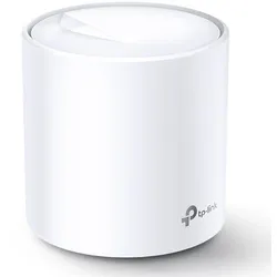 TP-Link Deco X60 AX3000 Wi-Fi 6 WLAN Mesh 1er Set Dualband 3000Mbit/s Reichweite bis zu 230m2 Weiß