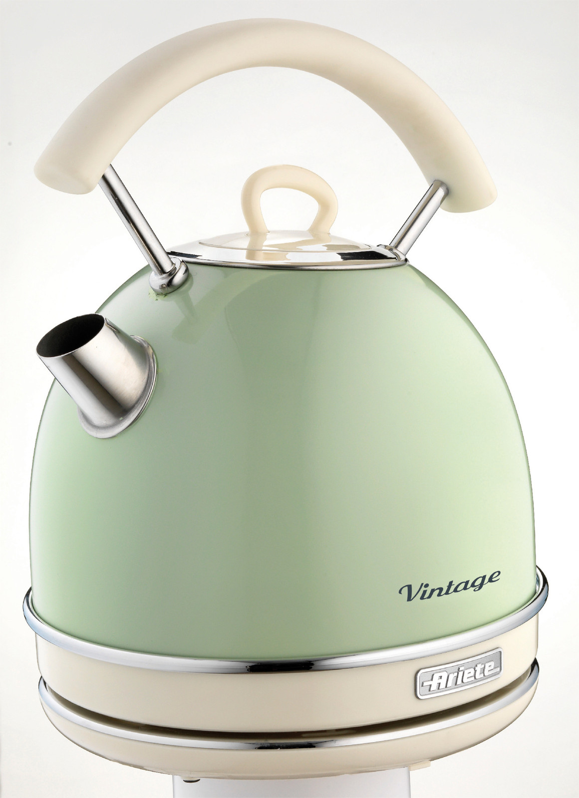 Ariete Vintage waterkoker, rond, 1,7 liter, groen - 2000 W