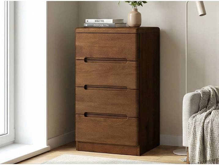 Kommode Kernbuche Dunkel „Marlon“ 50 cm Massivholz Buche Dunkel