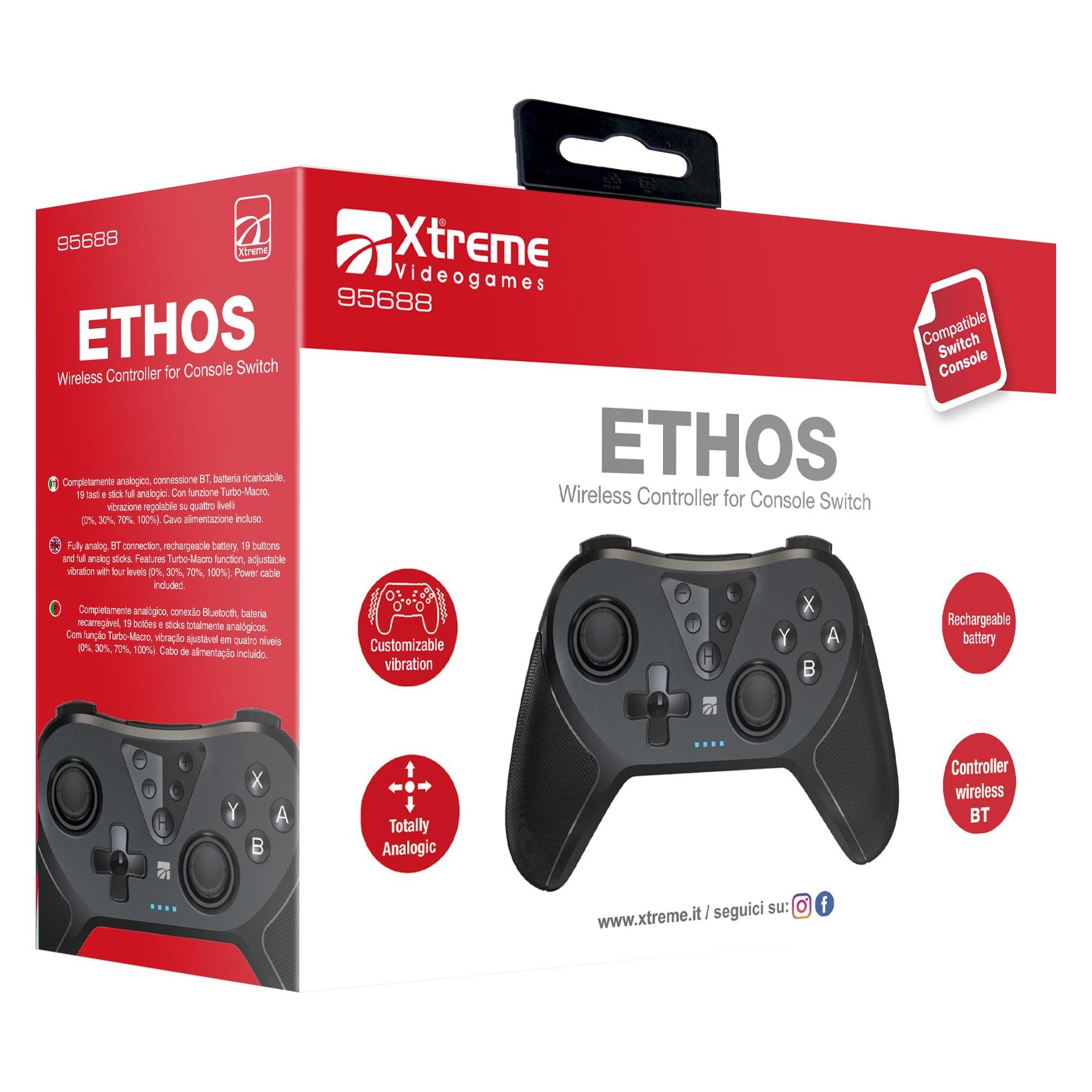 Xtreme Gamepad 95688 Wireless Compatibile con Nintendo (Switch, Switch 2, Switch OLED) (95688)