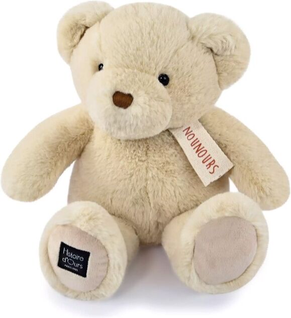 LE NOUNOURS : Ours en peluche vanille 28 cm - Histoire d'Ours