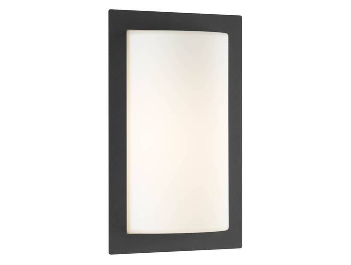LCD Aussenwandleuchte Luis, schwarz, Edelstahl, Modern